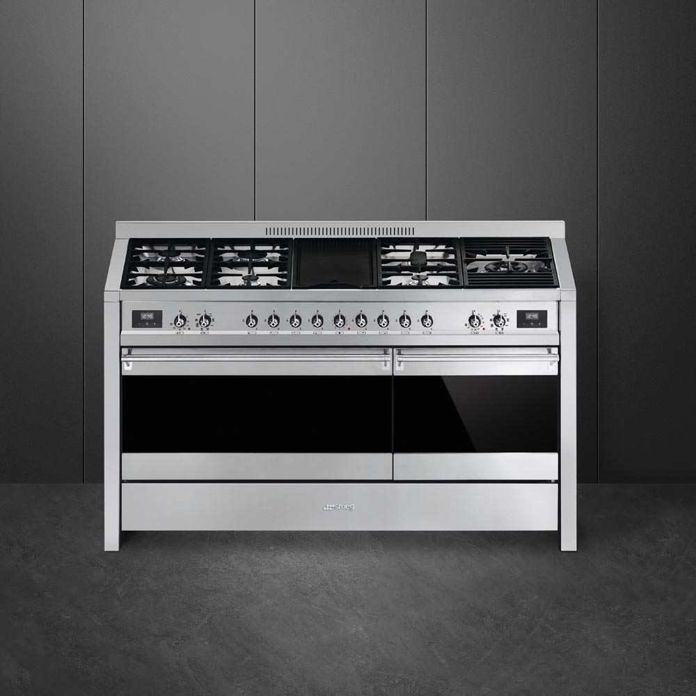 Smeg 150cm “Opera” Dual Fuel Range Cooker A5-81 – Stainless Steel
