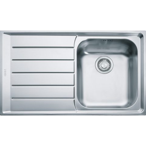 Franke  Neptune Single Bowl Sink Left Hand Drainer 127.0059.655 – Stainless Steel