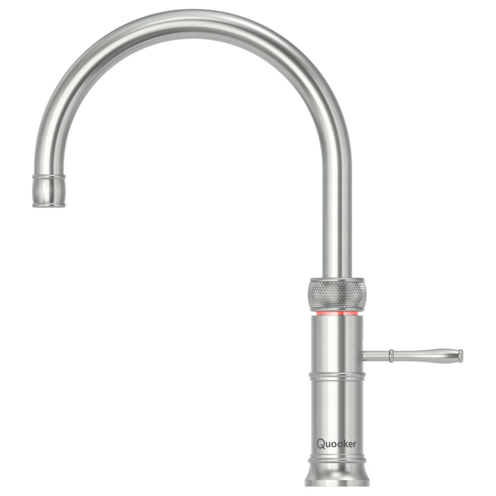 Quooker CFNRSST Combi+ Classic Fusion Round Boiling Water Tap COMBI+ CLASSIC FUSION ROUND SS – STAINLESS STEEL