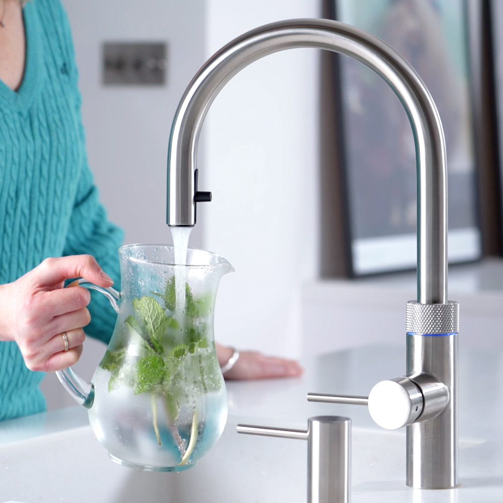 Quooker Filtered Chilled And Sparkling Water Tap Accessory CUBE – Silver