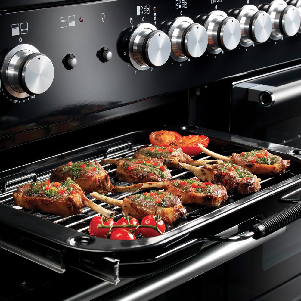 Rangemaster Nexus 110cm Dual Fuel Range Cooker 104850 NEX110DFFBL/C – Black