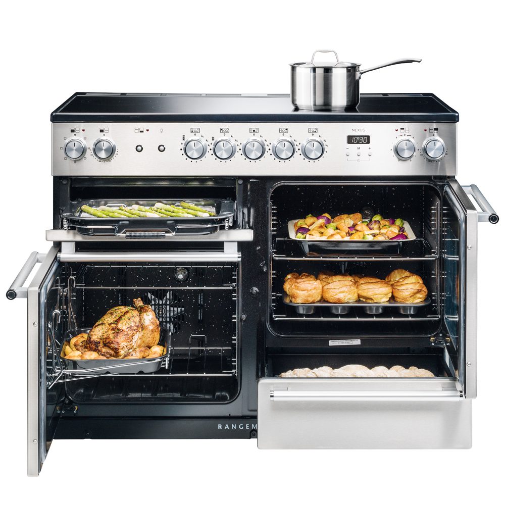 Rangemaster Nexus 110cm Induction Range Cooker 106170 NEX110EIWH/C – WHITE